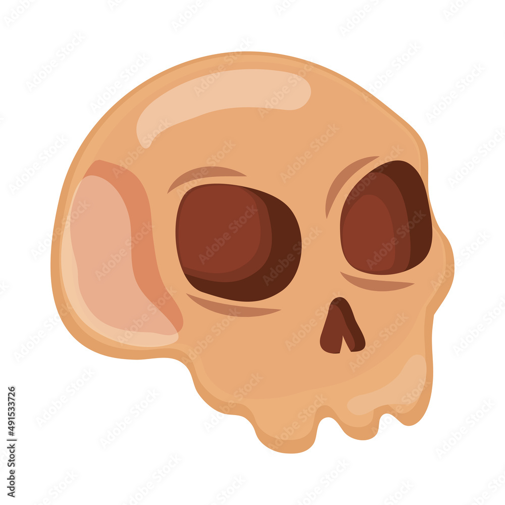 skull icon flat