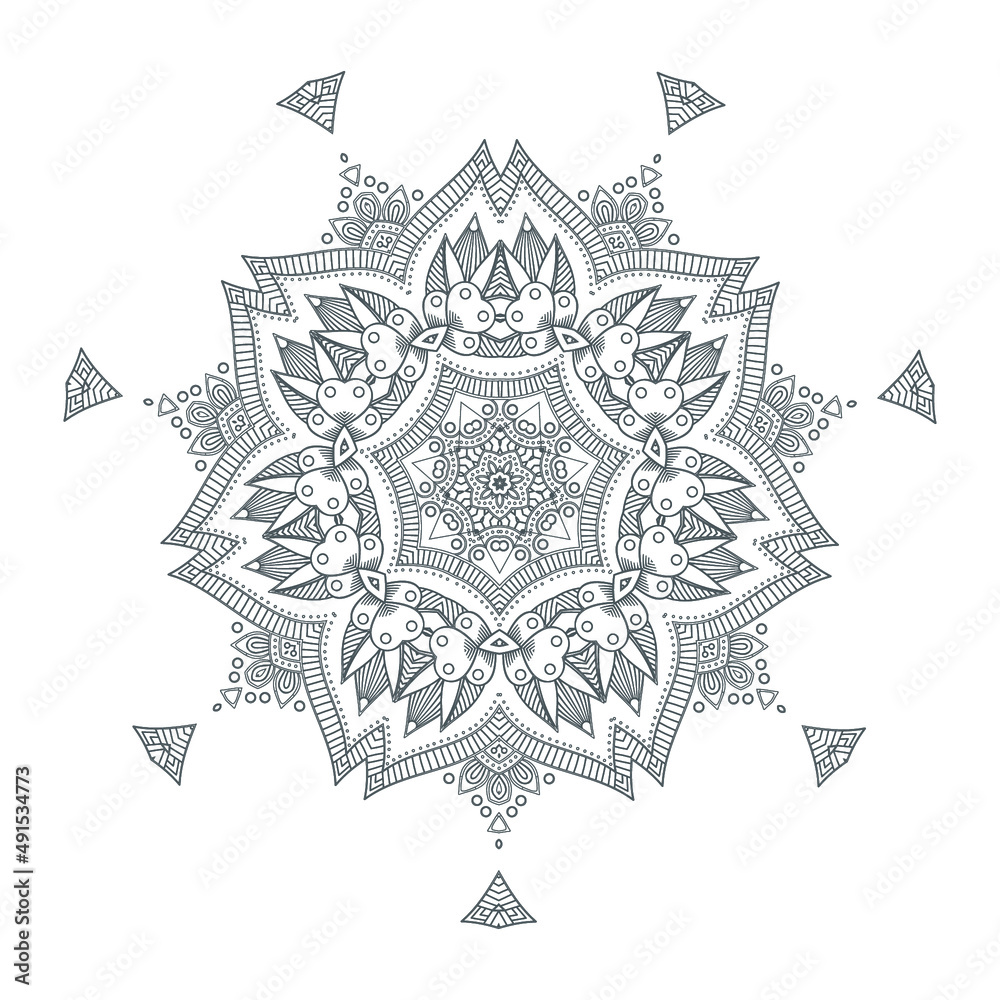 beautiful mandala vector for design