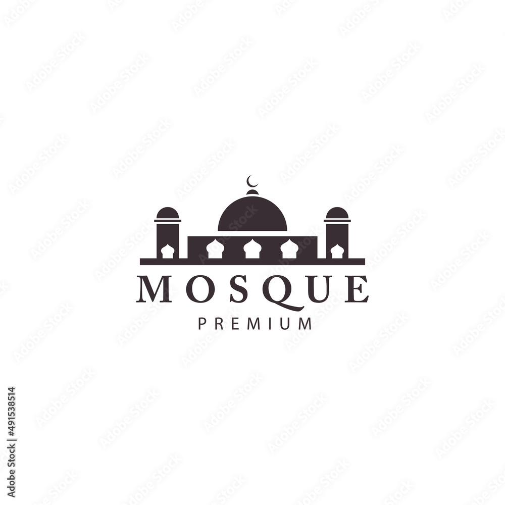 mosque islam place of worship ramadan logo vector icon symbol illustration design mosque islam place of worship ramadan logo vector icon symbol illustration design