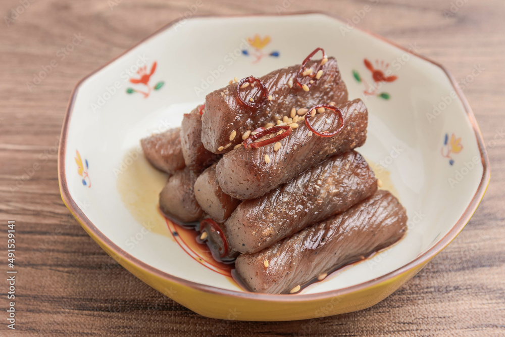 コンニャクのピリ辛炒め コンニャクのピリ辛炒め