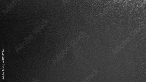 black leather grain texture background with copy space for text and image