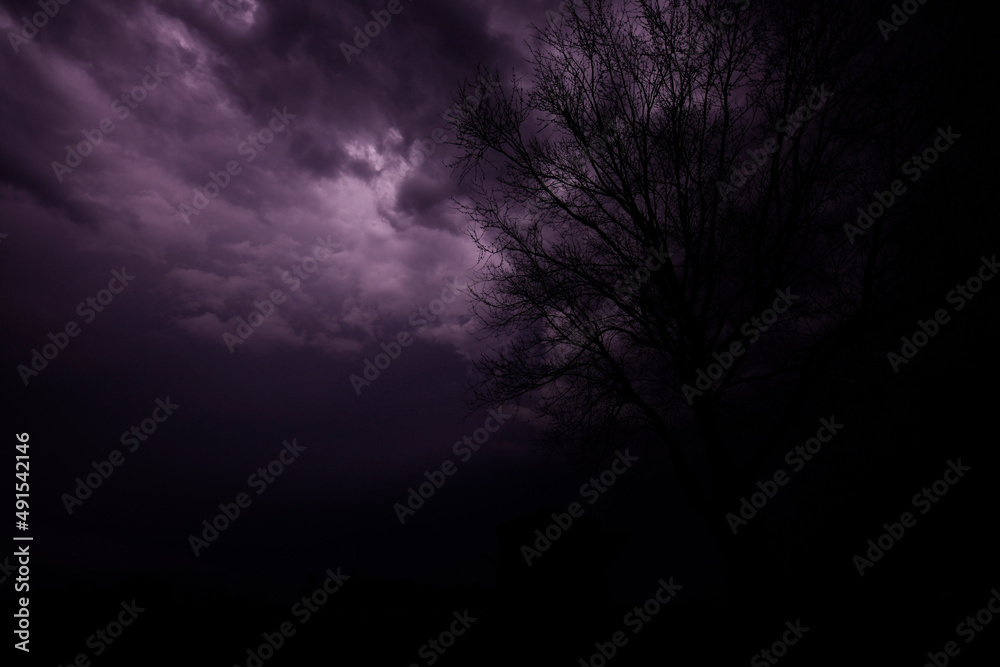 Thunder and lightning in the clouds Thunder and lightning in the clouds