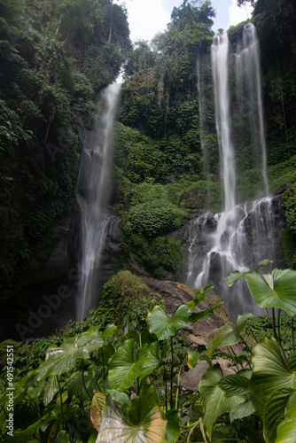 scenic view of sekumpul waterfall in bali indonesia