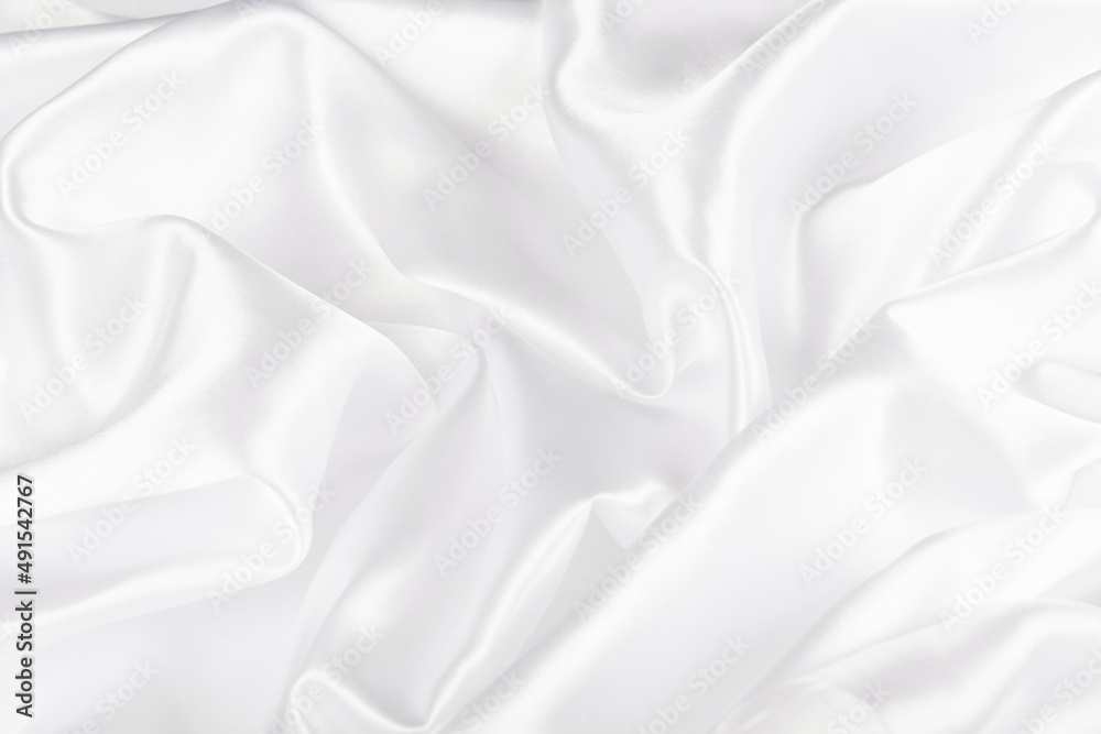 Abstract white silk fabric texture background. Abstract white silk fabric texture background.