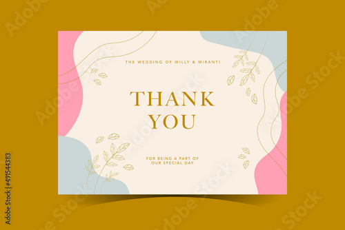 Wedding greeting card template