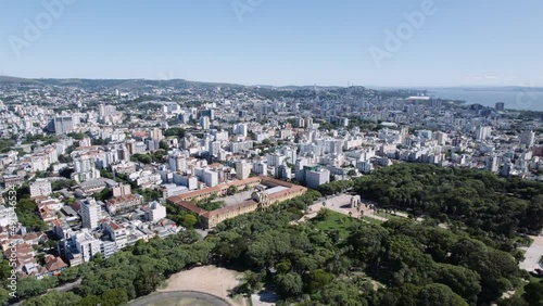 Aerial view of Porto Alegre, RS, Brazil. Redencao Park. photo