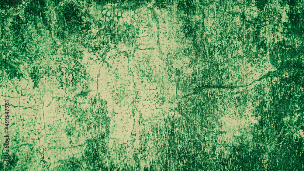 abstract grungy green texture cement concrete wall background