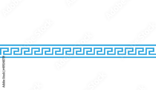greek meander motif vector seamless pattern
