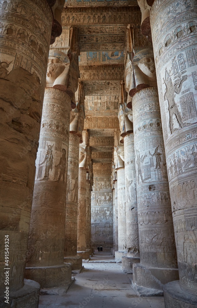 The Hathor Columns of Dendera Temple The Hathor Columns of Dendera Temple