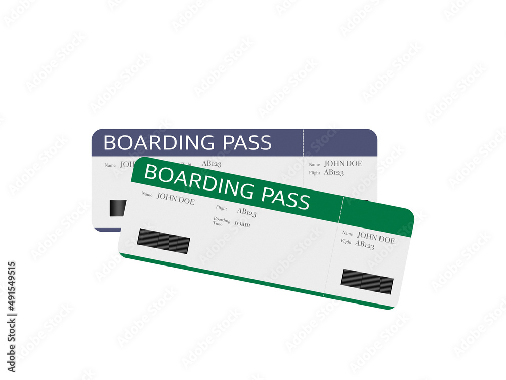 Fototapeta premium 航空券 シンプル