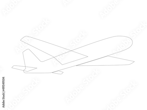 飛行機　シルエット