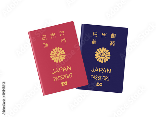 日本国パスポート 赤青