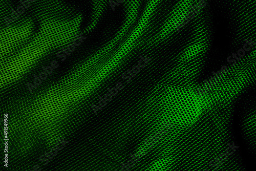mesh cloth, clothing fabric green nylon texture for background