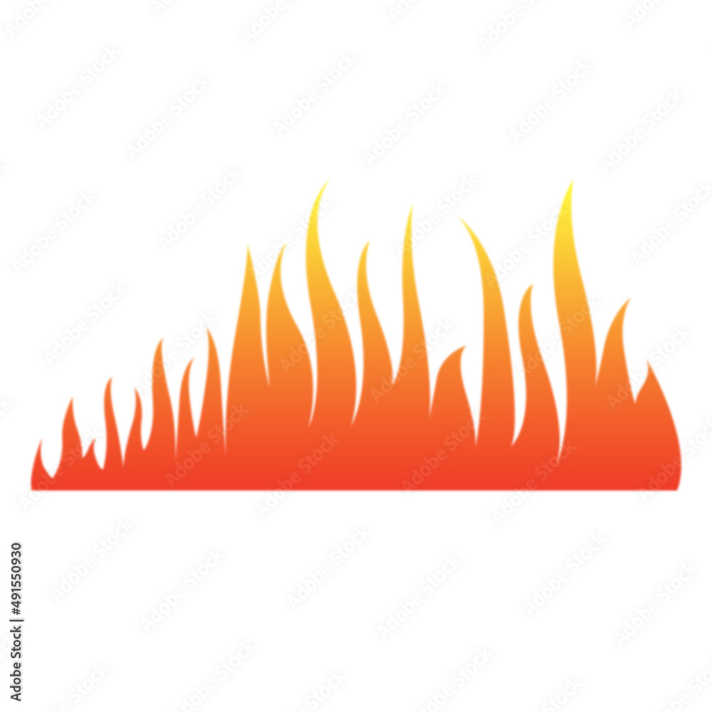 Fire flame isolated on white background. Fire flame isolated on white background.