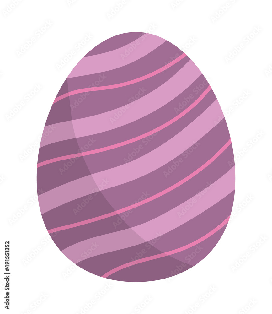 striped easter egg
