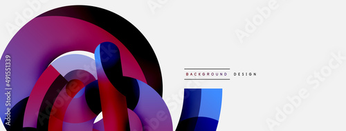 Circle abstract background. Vector illustration for wallpaper banner background card or landing page