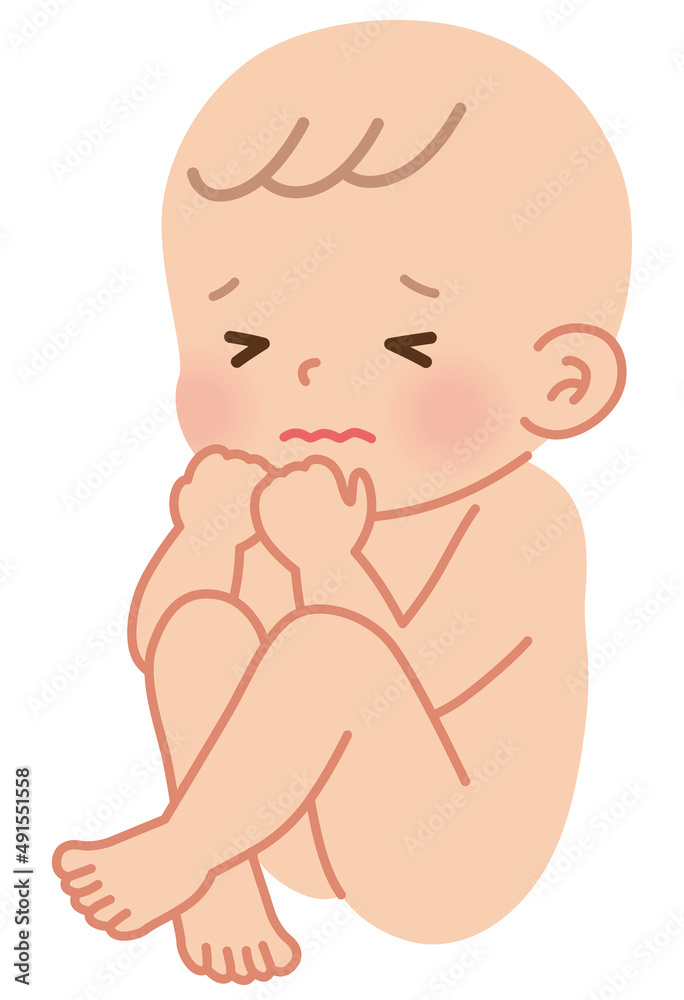 苦しそうな赤ちゃん 胎児 苦しそうな赤ちゃん 胎児