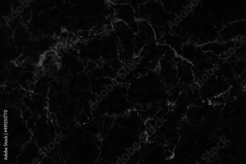 Black grey marble seamless glitter texture background, counter top view of tile stone floor in natural pattern. © Tumm8899