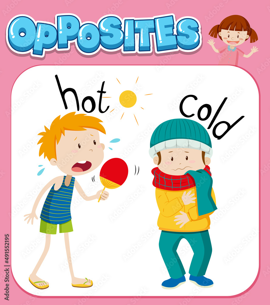 Opposite words for hot and cold Opposite words for hot and cold