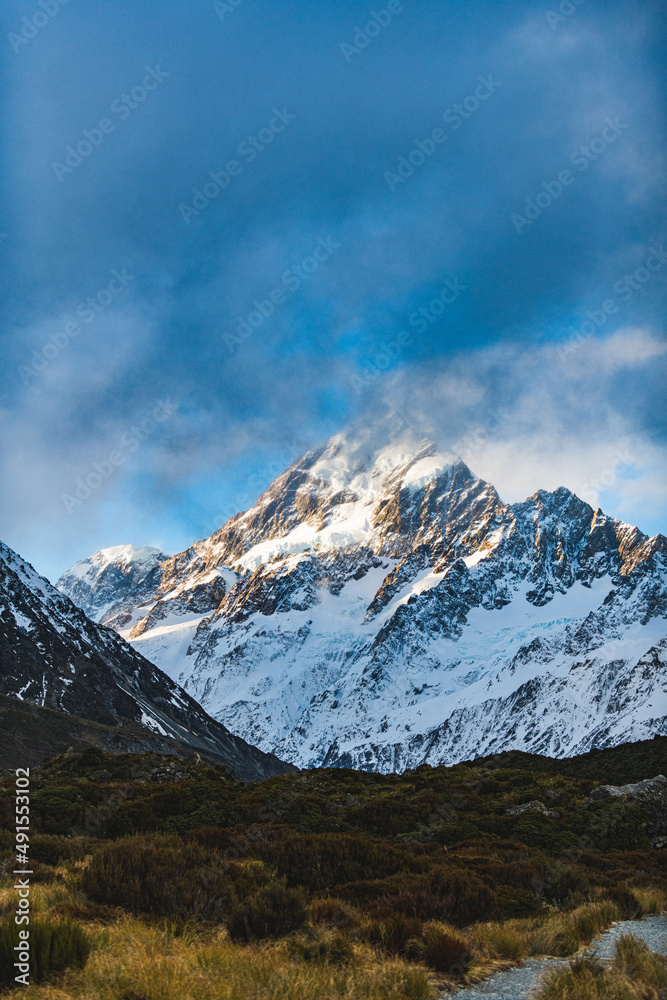 Mountain scenery in New Zealand