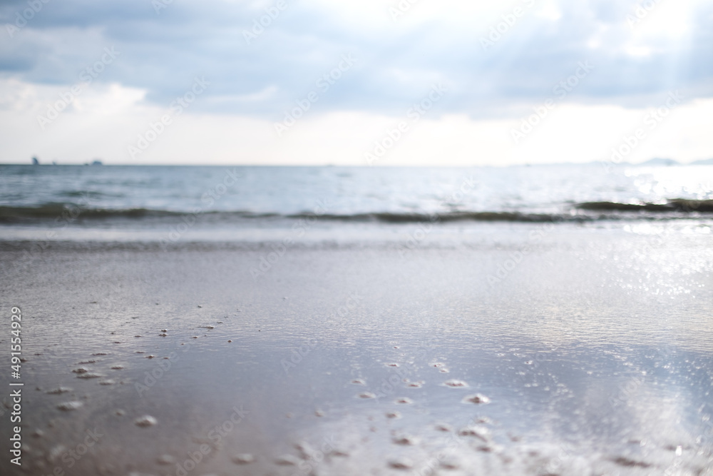 Landscape image of the sea and the beach on sunny day Landscape image of the sea and the beach on sunny day