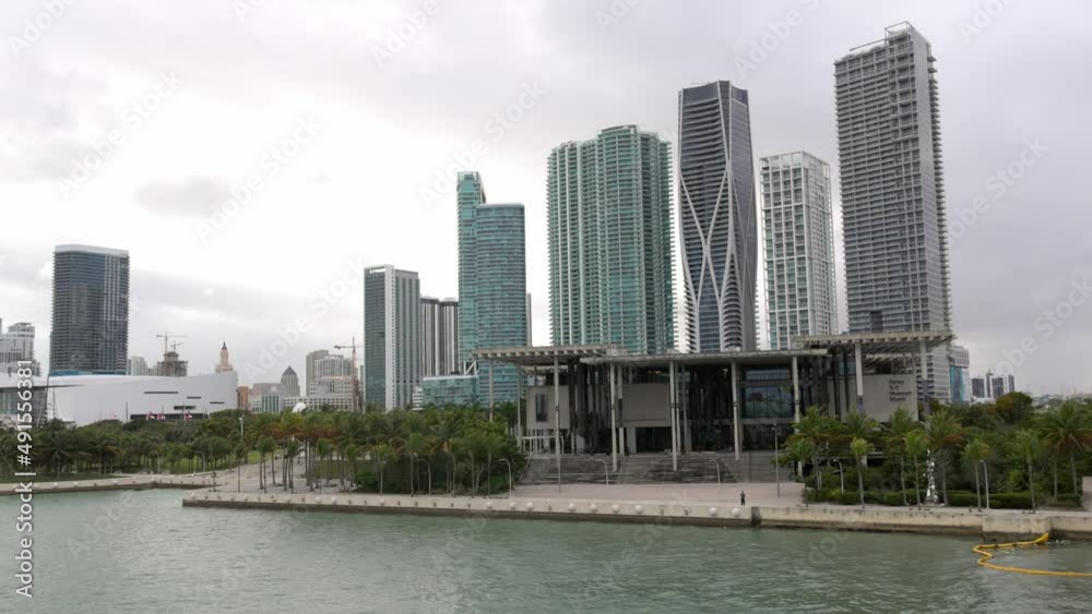 The skyline of Miami Downtown on an overcast day - travel photography The skyline of Miami Downtown on an overcast day - travel photography