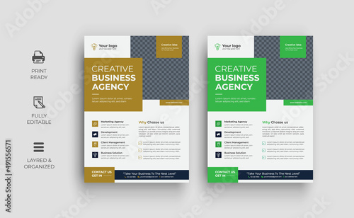 Corporate business flyer design and digital marketing agency brochure cover template Brochure design, cover, annual report, poster, flyer 