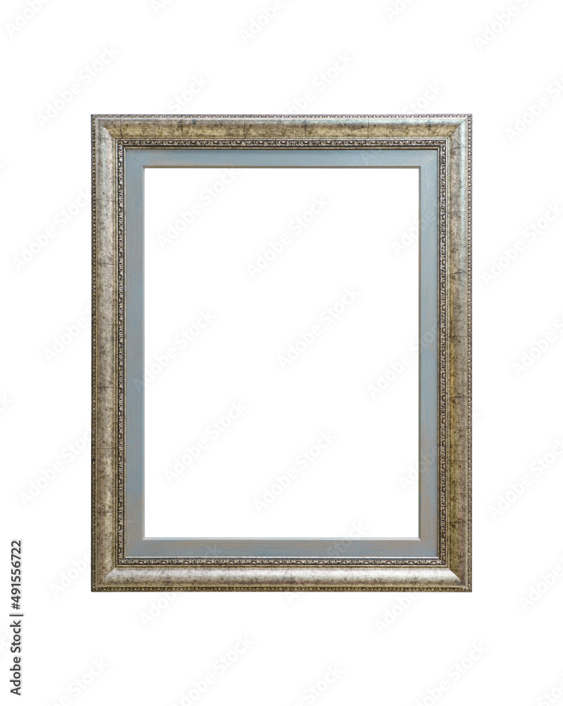 Ornamented wood empty picture frame Isolated on white background Ornamented wood empty picture frame Isolated on white background