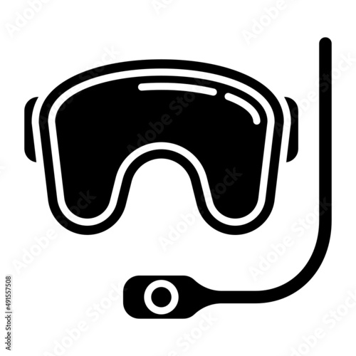 snorkeling glass