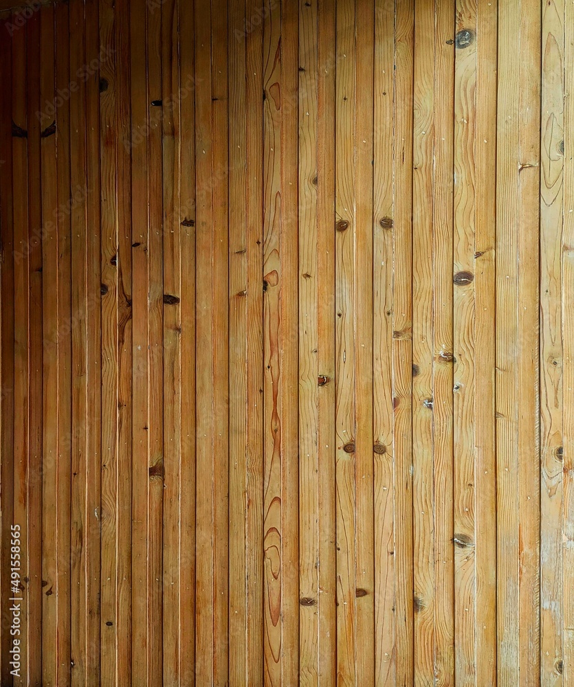 Fototapeta premium wood brown grain texture, top view of wooden wall background