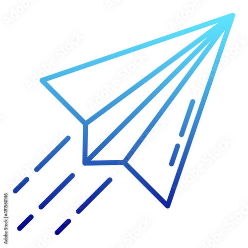 paper plane and sending message