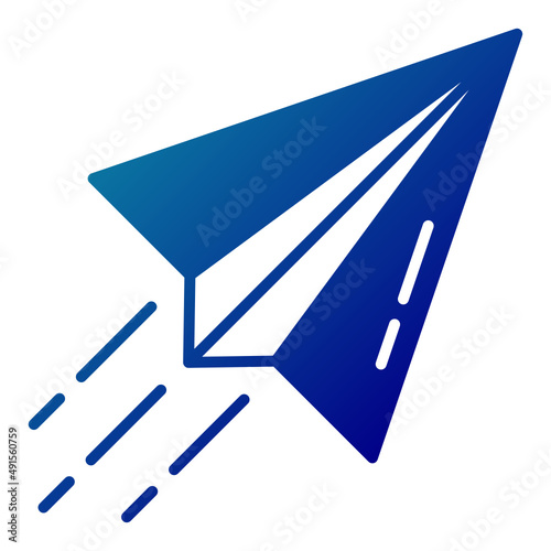 paper plane and sending message