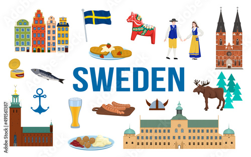 Sweden Touristic Travel Set