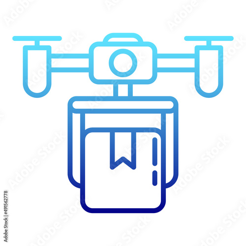 drone and box delivery