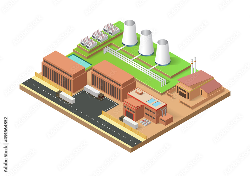 geothermal energy power plant building