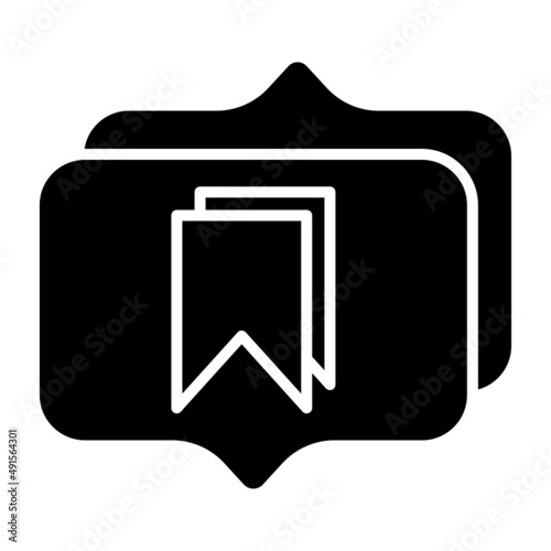 bookmark message and chat balloon conversation