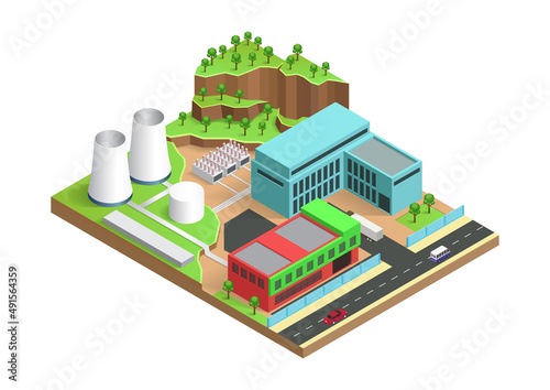 geothermal energy power plant building
