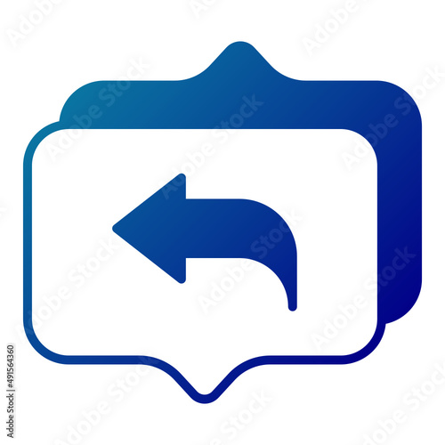 reply and chat balloon conversation