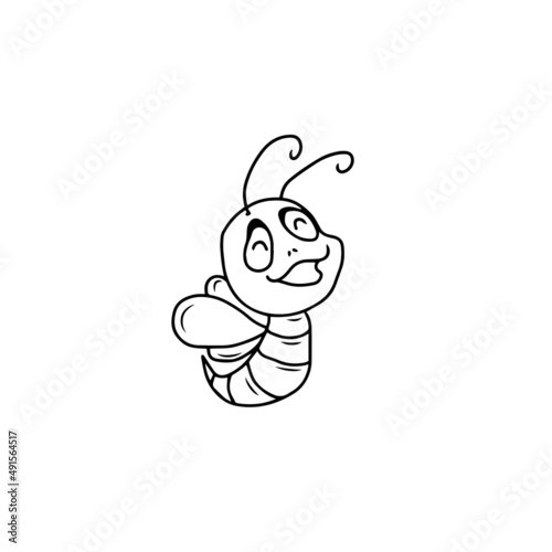Vector children's design on a white isolated background for banners postcards and stickers