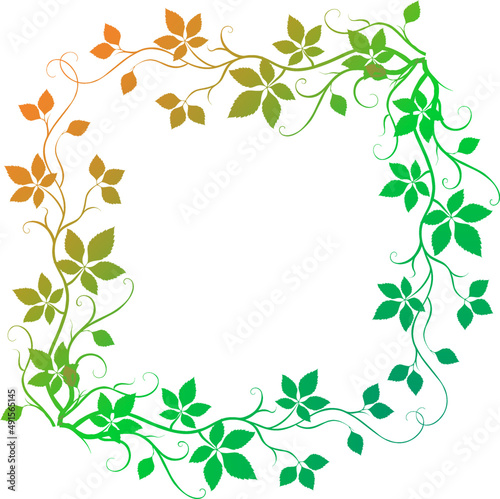 Wallpaper Mural floral frame for your text. vector illustration. Torontodigital.ca