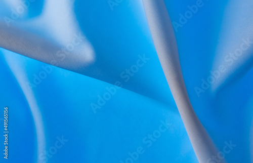 Blue fabric material as an abstract background.