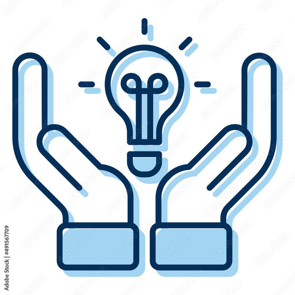 hand and lamp bulb hand and lamp bulb
