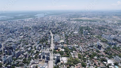 Aerial view of Porto Alegre, RS, Brazil. Aerial of the biggest city in the South of Brazil. photo