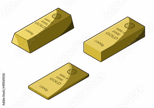 金の延べ棒　印字