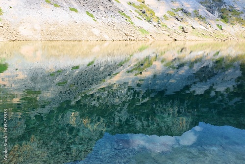 reflections in the Blue lake, Imotski, Croatia