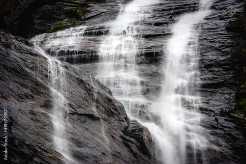 waterfall in the mountains
