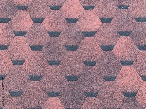 House roof red shingles - image for construction and house keeping. 