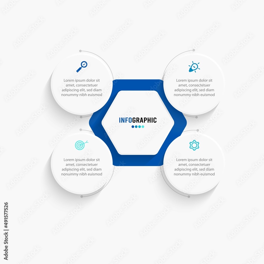 Business data visualization. Process chart. Abstract elements of graph, diagram with steps, options, parts or processes. Vector business template for presentation. Creative concept for infographic. Business data visualization. Process chart. Abstract elements of graph, diagram with steps, options, parts or processes. Vector business template for presentation. Creative concept for infographic.