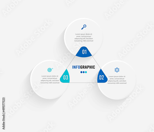 Business data visualization. Process chart. Abstract elements of graph, diagram with steps, options, parts or processes. Vector business template for presentation. Creative concept for infographic. photo