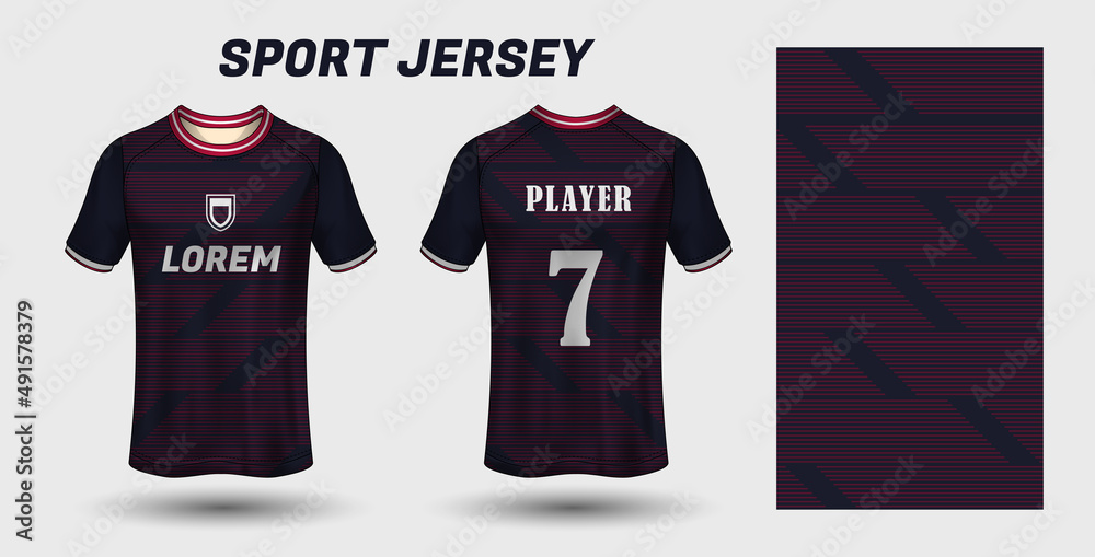 Sport jersey design fabric textile template Sport jersey design fabric textile template